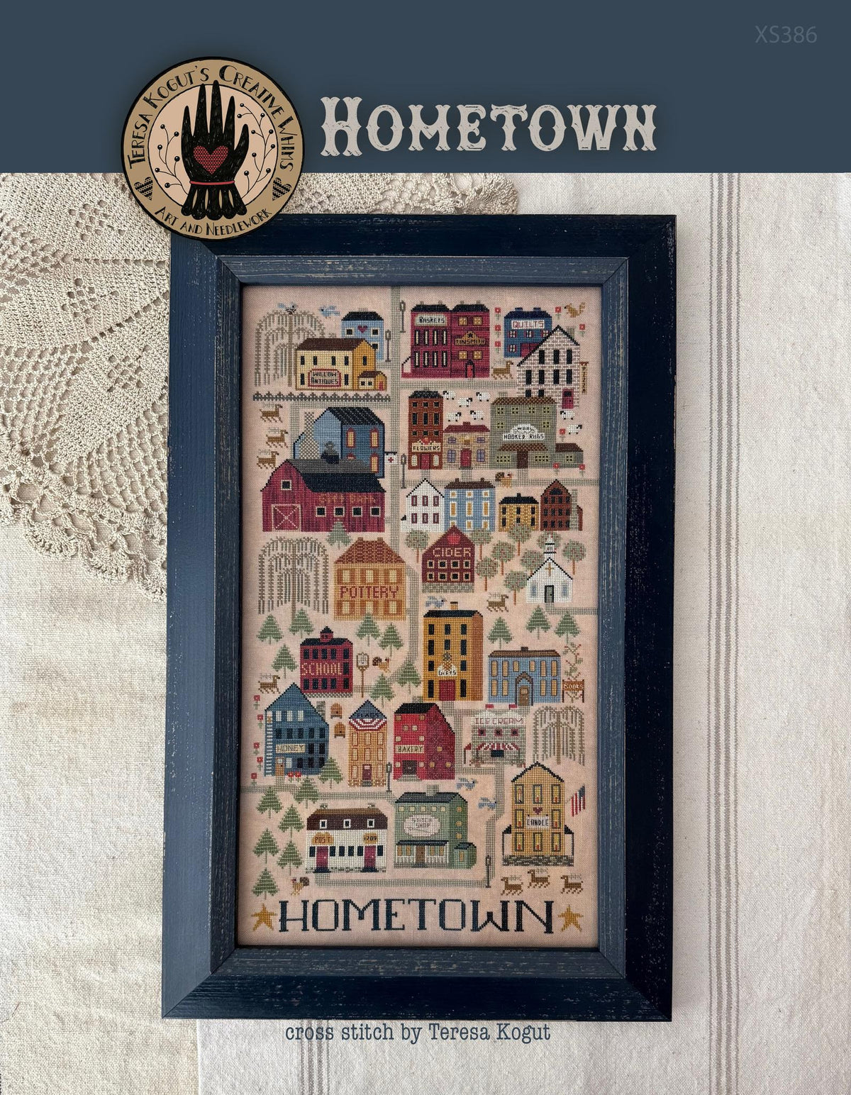 Hometown Cross Stitch by Teresa Kogut - Paper Pattern