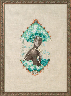 Zodiac Girls - Aquarius Cross Stitch by Nora Corbett Designs - Paper Pattern