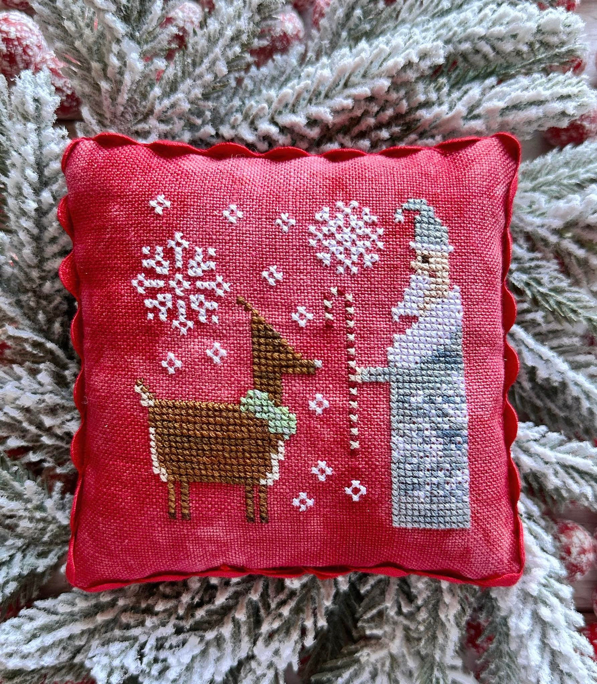 Pre-Order - Santa Deer Cross Stitch by Lucy Beam - Paper Pattern