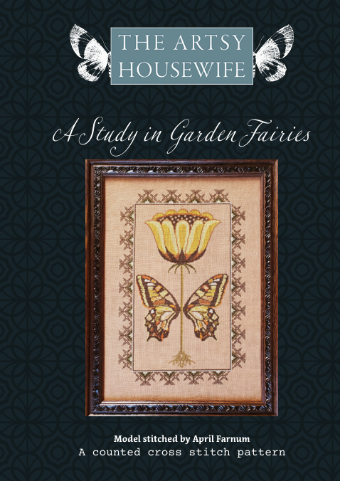 Pre-Order - A Study in Garden Fairies Cross Stitch by The Artsy Housewife - Paper Pattern