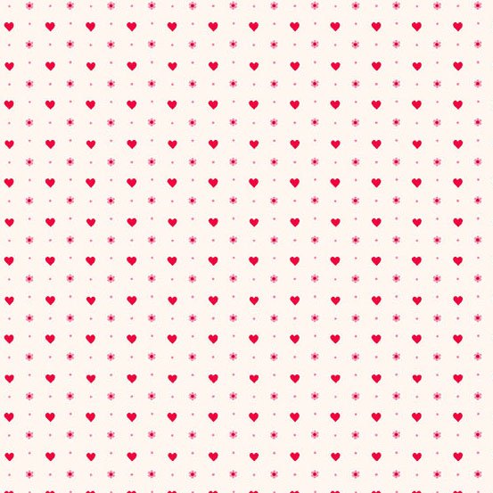 Heart and Soul | A-1241-L | Mini Hearts - White