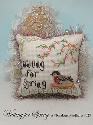 Waiting For Spring Cross Stitch by Kiralyn&#39;s Needlearts - PAPER Pattern