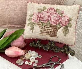 Anna's Rose Basket Cross Stitch by JBW Designs - Paper Pattern