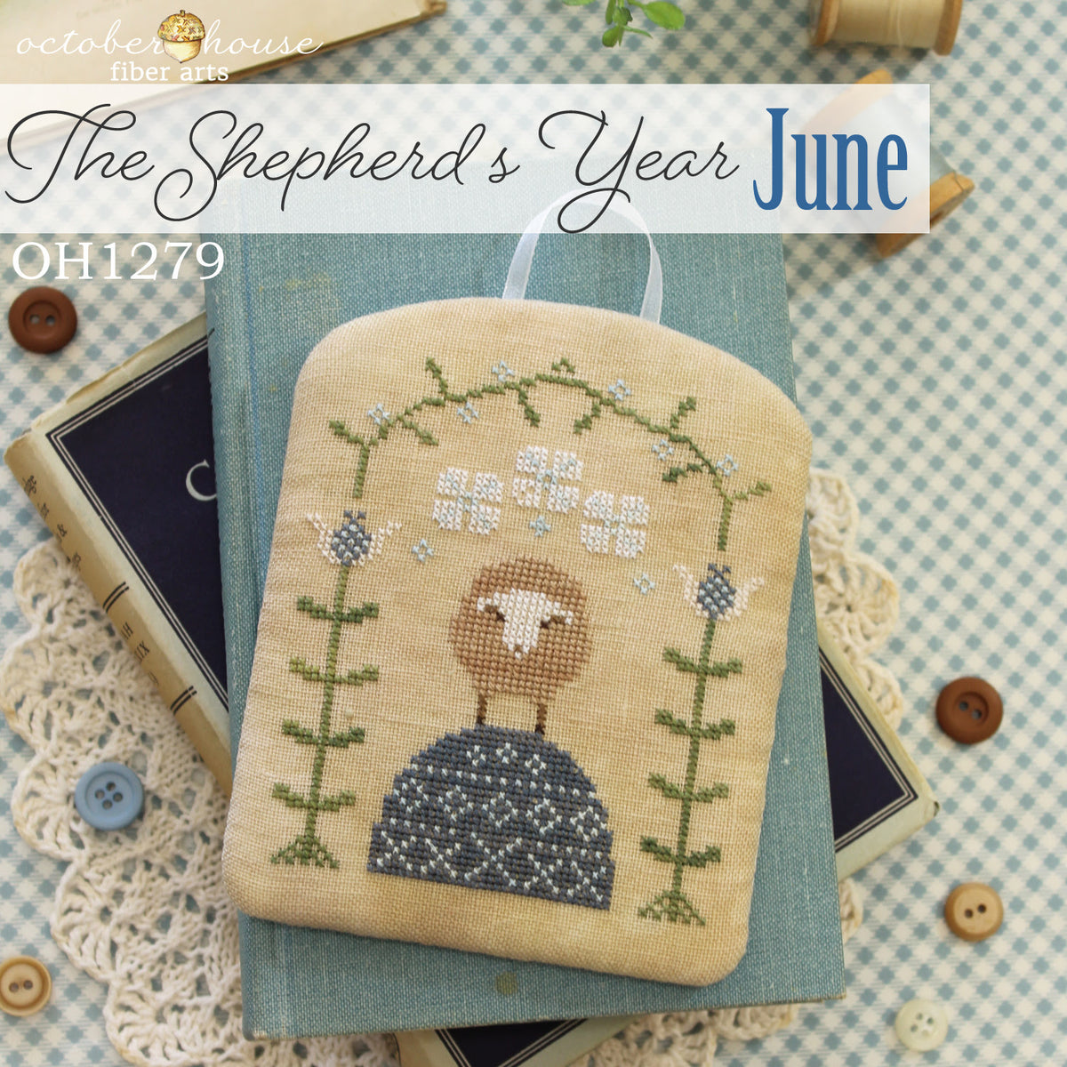 Pre-Order - The Shepherd&#39;s Year: June Cross Stitch by October House Fiber Arts - Paper Pattern