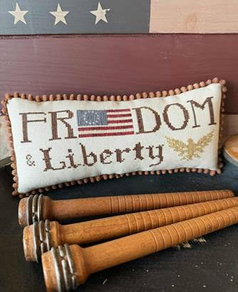 Freedom and Liberty Cross Stitch by Cricklewood Crossing - Paper Pattern