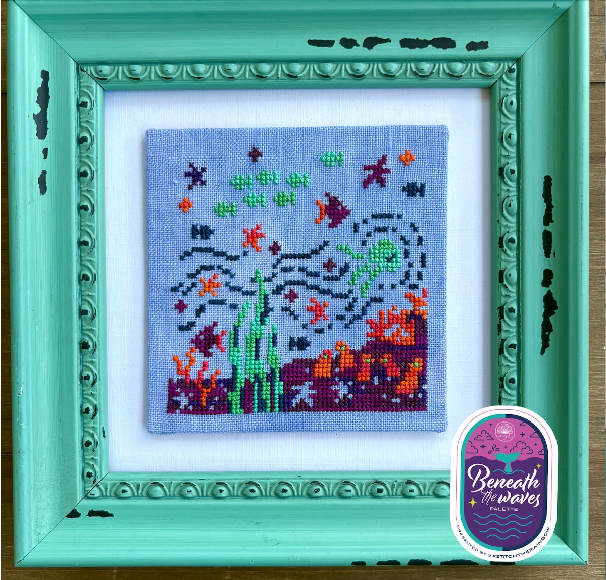PRE-ORDER - Sea Starry Night Cross Stitch by by Petal Pusher - Paper Pattern