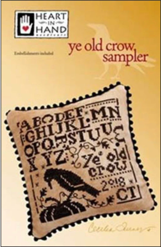 Ye Old Crow Sampler Cross Stitch by Heart in Hand - Paper Pattern