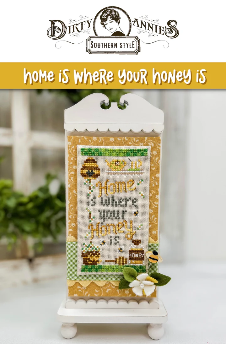Home Is Where Your Honey Is Cross Stitch by Dirty Annie's - Paper Pattern