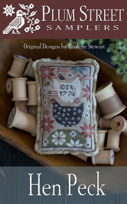 Hen Peck Cross Stitch by Plum Street Samplers - Paper Pattern