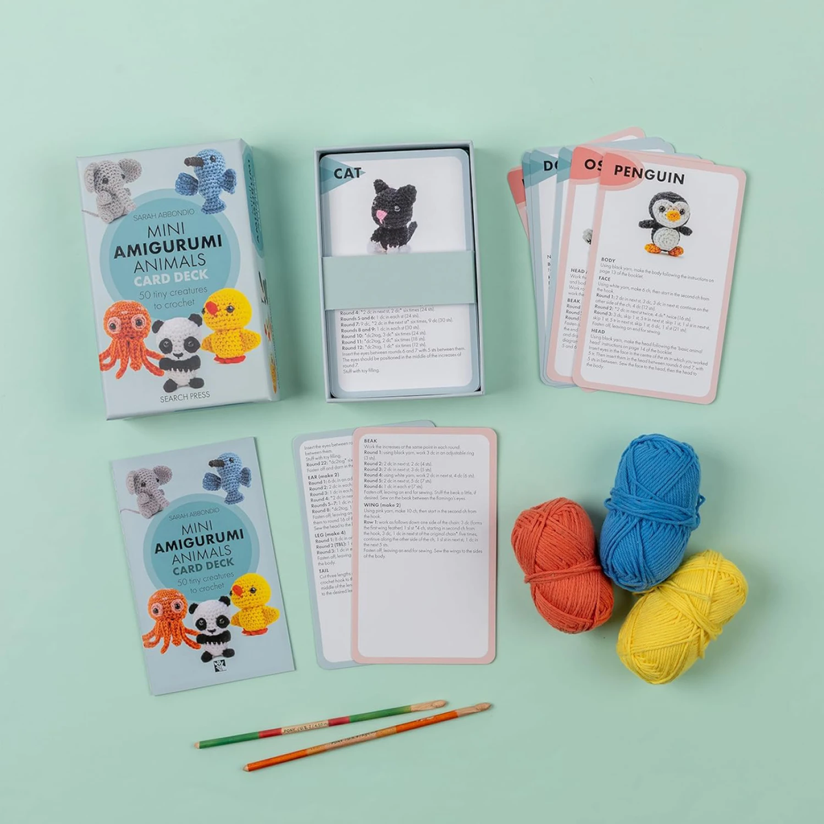 Mini Amigurumi Animals Card Deck