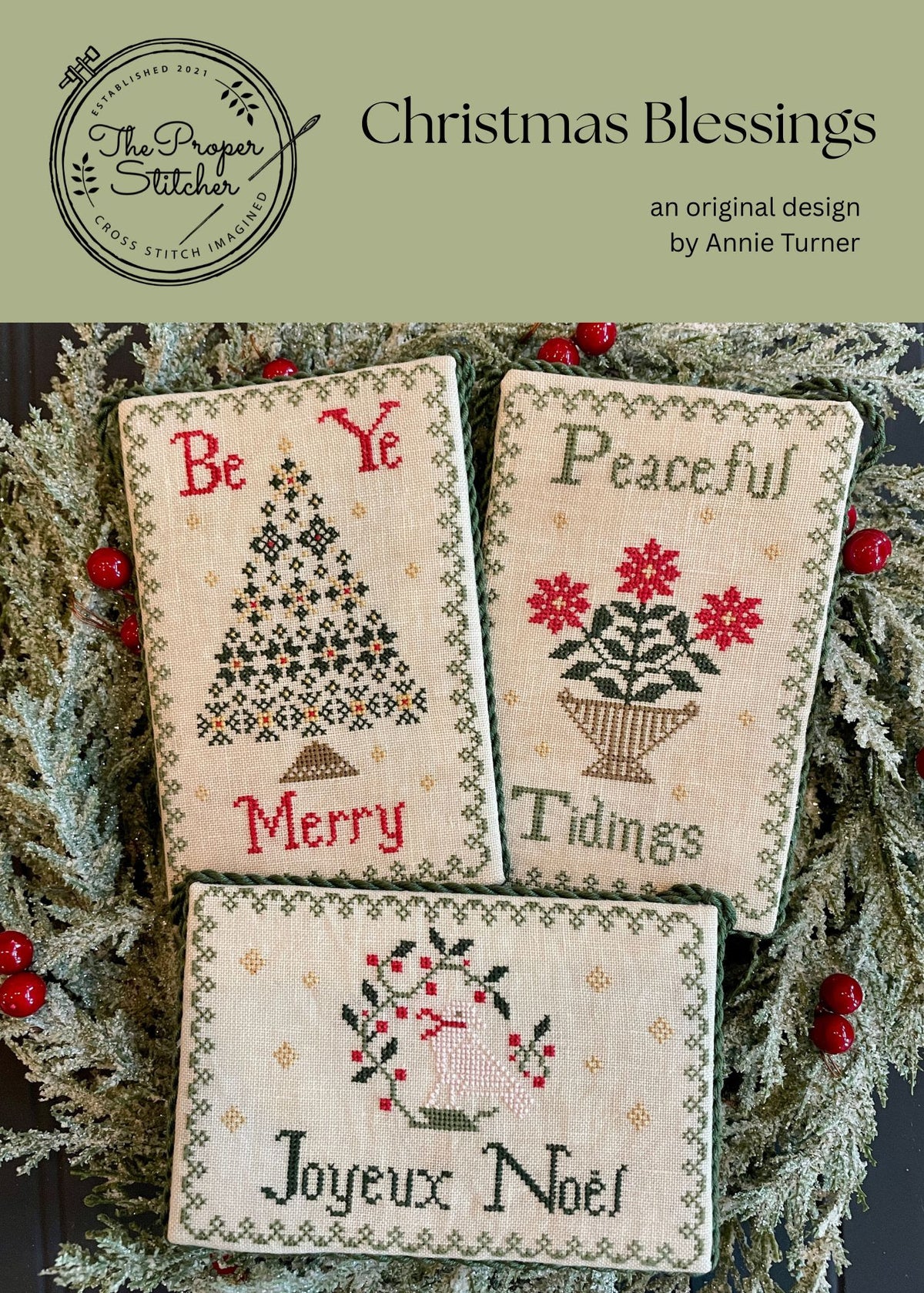 Christmas Blessings Cross Stitch by The Proper Stitcher - Paper Pattern
