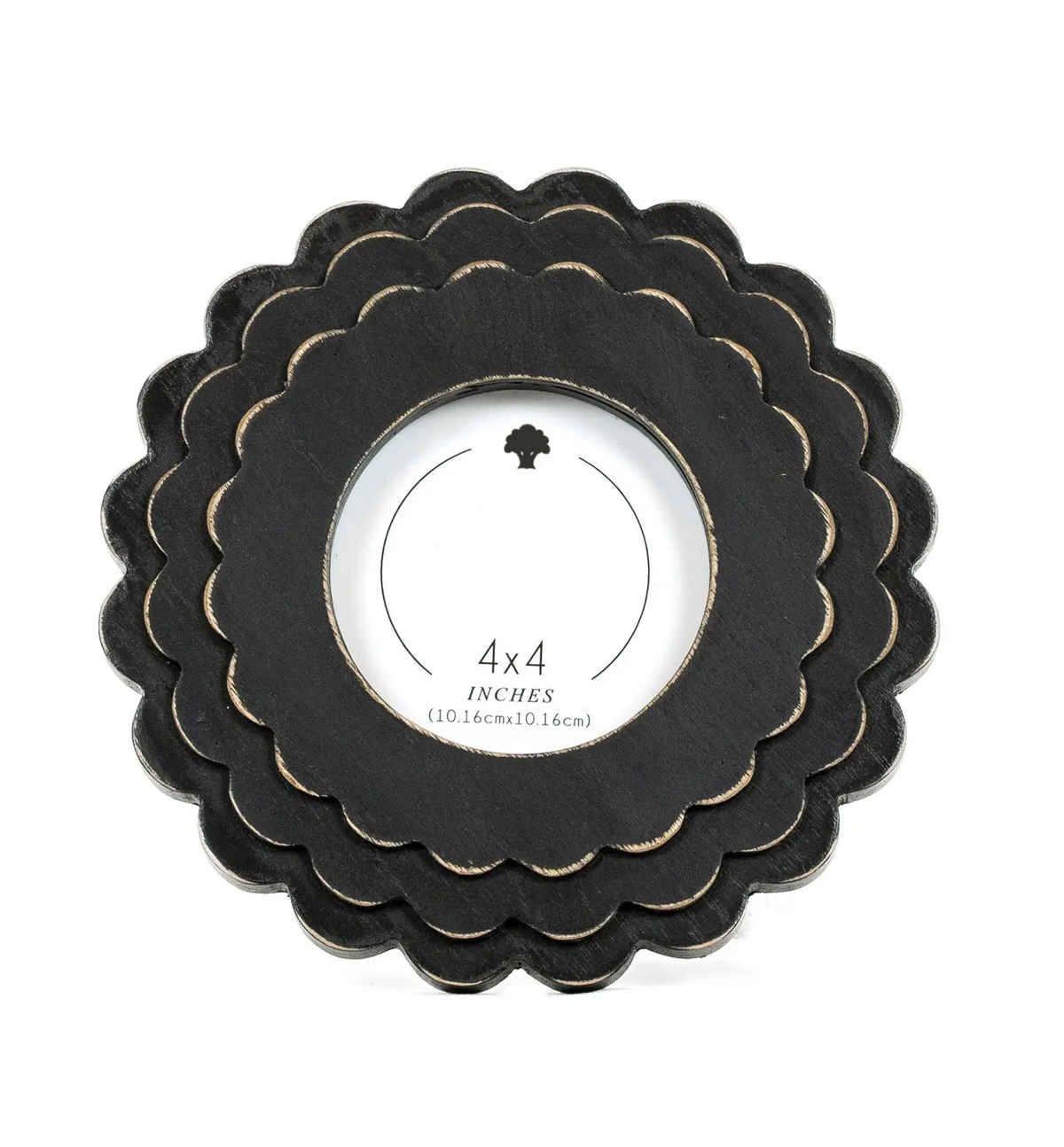 Round Scallop Frame - 4x4 Frame
