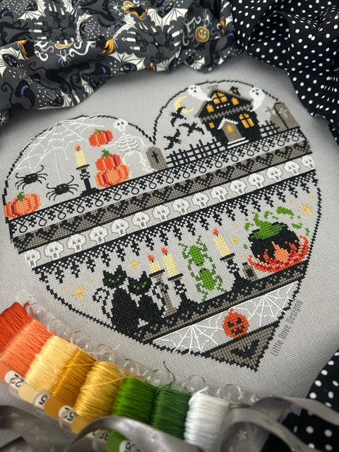 Heart of Halloween Cross Stitch by Little Dove Designs - Paper Pattern