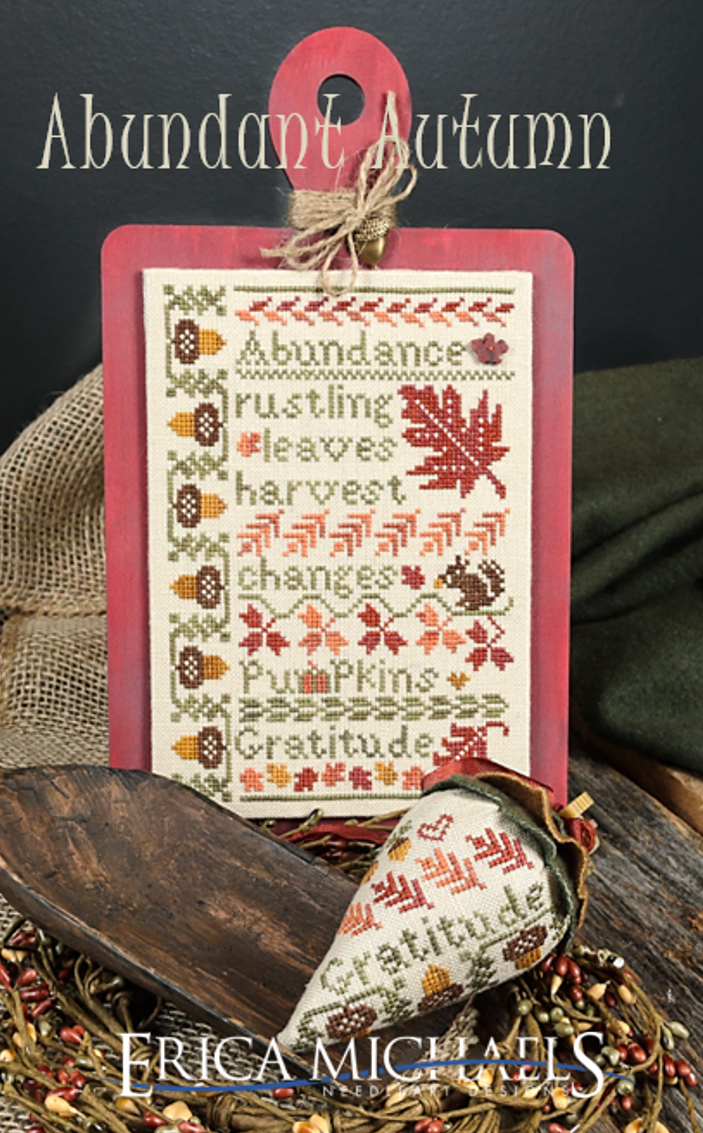Abundant Autumn Cross Stitch by Erica Michaels - Paper Pattern