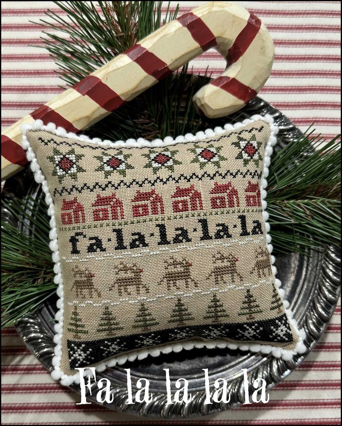 Fa La La La La Cross Stitch by The Scarlett House - Paper Pattern