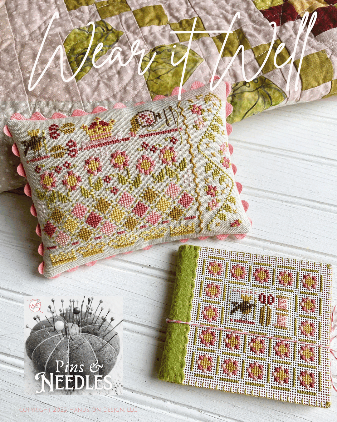 Pre-Order - Wear It Well Cross Stitch by Hands On Design - Paper Pattern