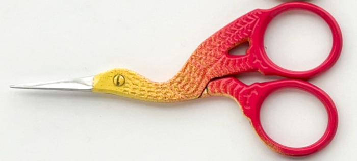 Small Embroidery Stork Scissors