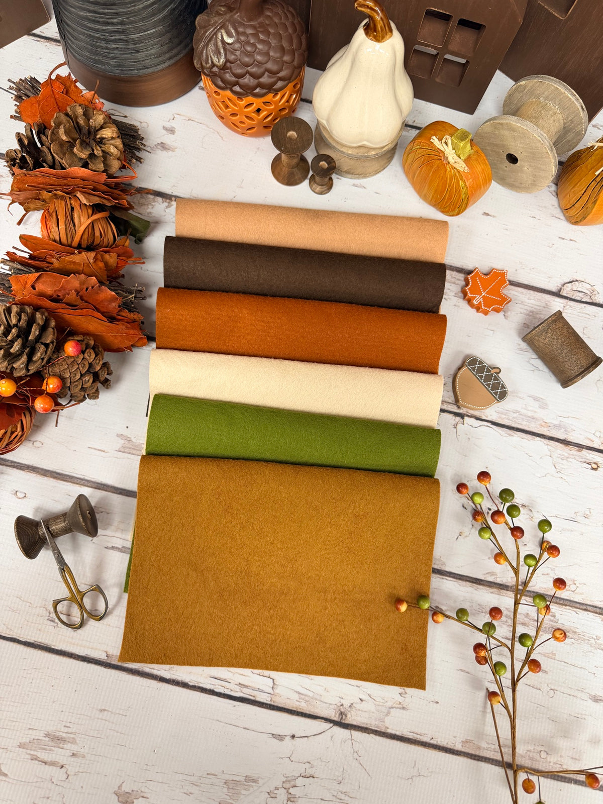 Autumn Wool/Felt Bundle Curated by Primrose Cottage