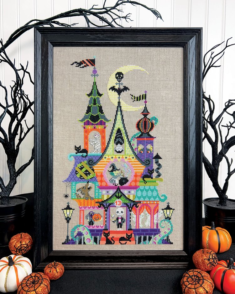 Monster House Cross Stitch by Satsuma Street - Paper Pattern