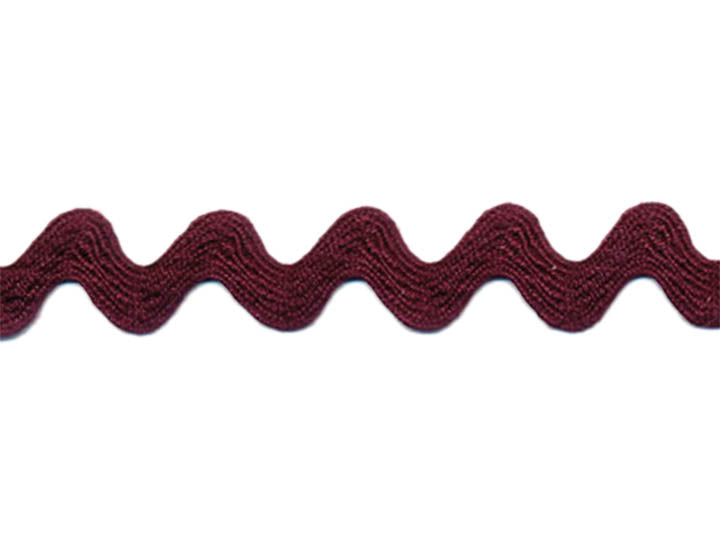 Medium Ric Rac, 1/2 inch - Merlot