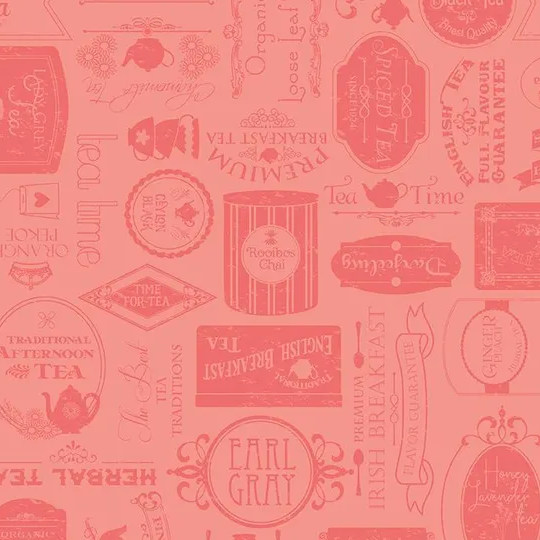 Afternoon Tea | C9904 | Labels - Salmon