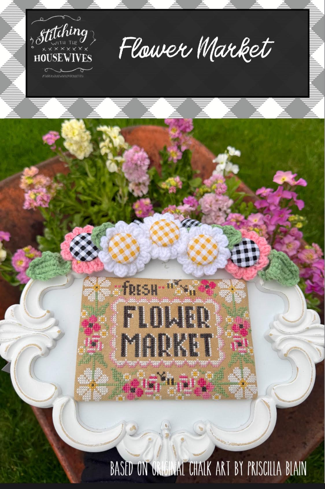 Flower Market Cross Stitch by Stitching with the Housewives - Paper Pattern