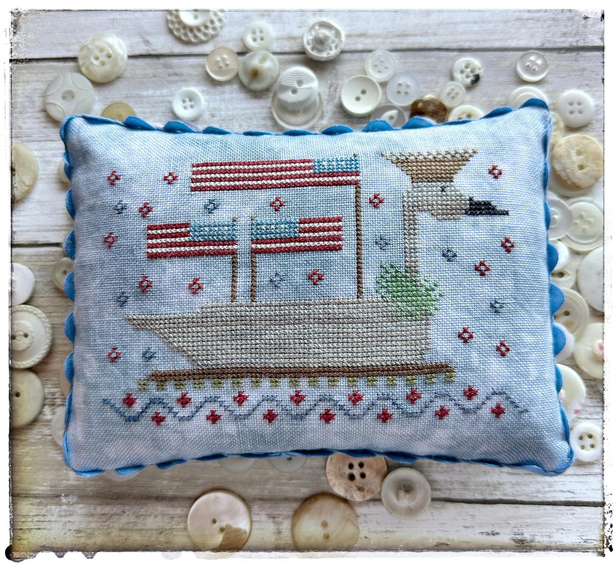 Pre-Order - Summer Swan Cross Stitch by Lucy Beam - Paper Pattern