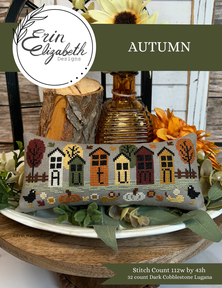 Autumn Cross Stitch by Erin Elizabeth - Paper Pattern