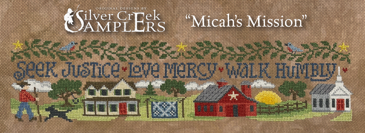 Micah's' Mission Cross Stitch by Silver Creek Samplers - Paper Pattern