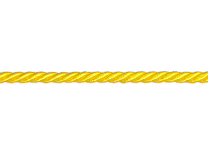 3 Ply Twist Cord, 1/8 inch - Yellow