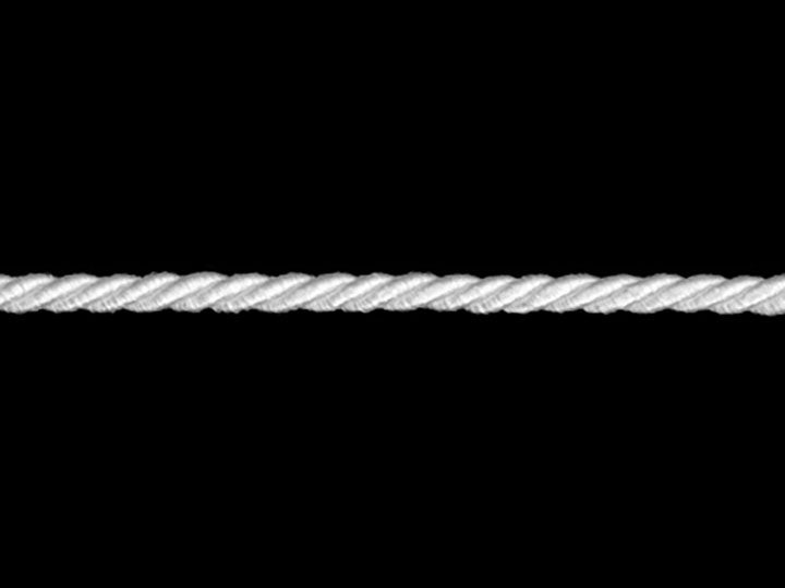 3 Ply Twist Cord, 1/8 inch - White