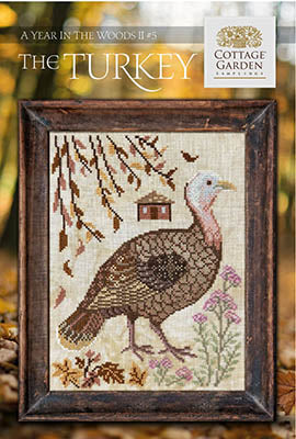 A Year in the Woods II: Turkey Cross Stitch by Cottage Garden Samplings  - Paper Pattern