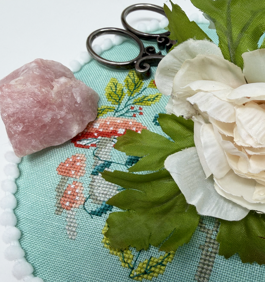 PRE-ORDER - Peace, Love, & Cross Stitch Cross Stitch by Tiny Modernist - Paper Pattern