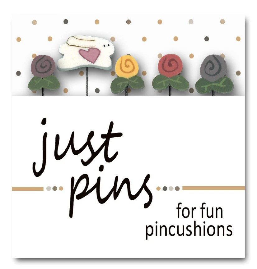 Just Pins: Bunny in My Garden by Just Another Button Company