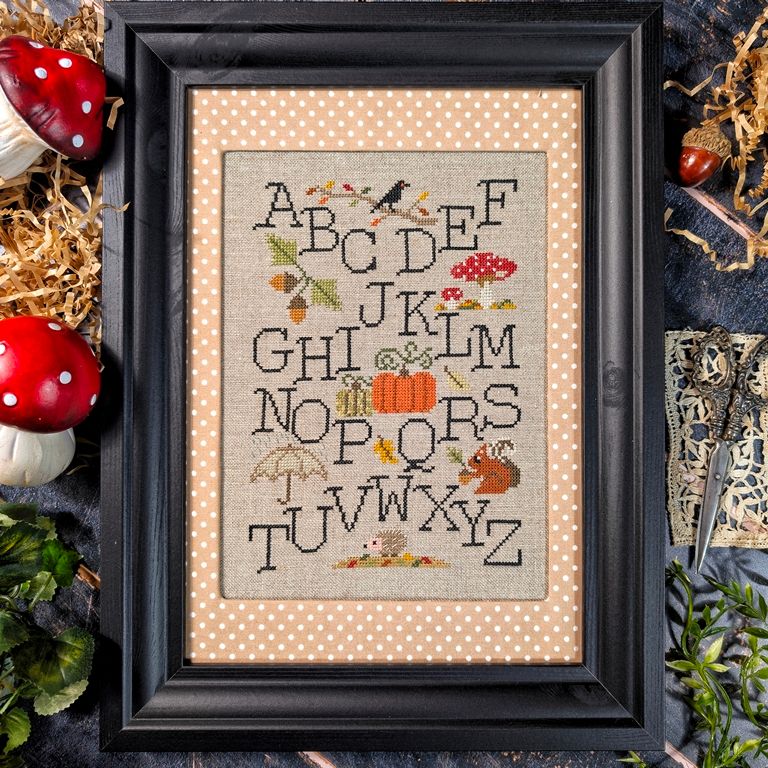 Pre-Order - Autumn Sampler Cross Stitch by Puntini Puntini - Paper Pattern