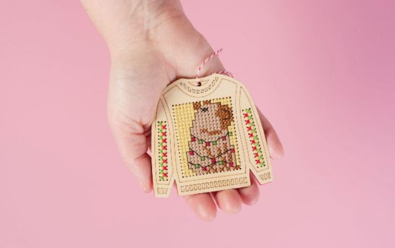 PRE-ORDER - Carl Capybara Cross Stitch by Canadian Stitchery - Paper Pattern