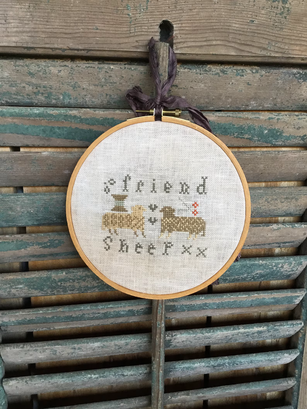 Friendsheep Cross Stitch by Notforgotten Farm - Paper Pattern