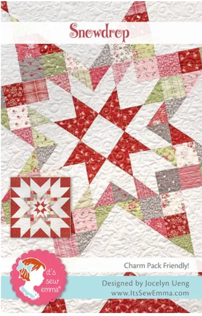 Snowdrop Quilt Kit Using Emmitt & Ivy by Sweetwater for Moda Fabrics