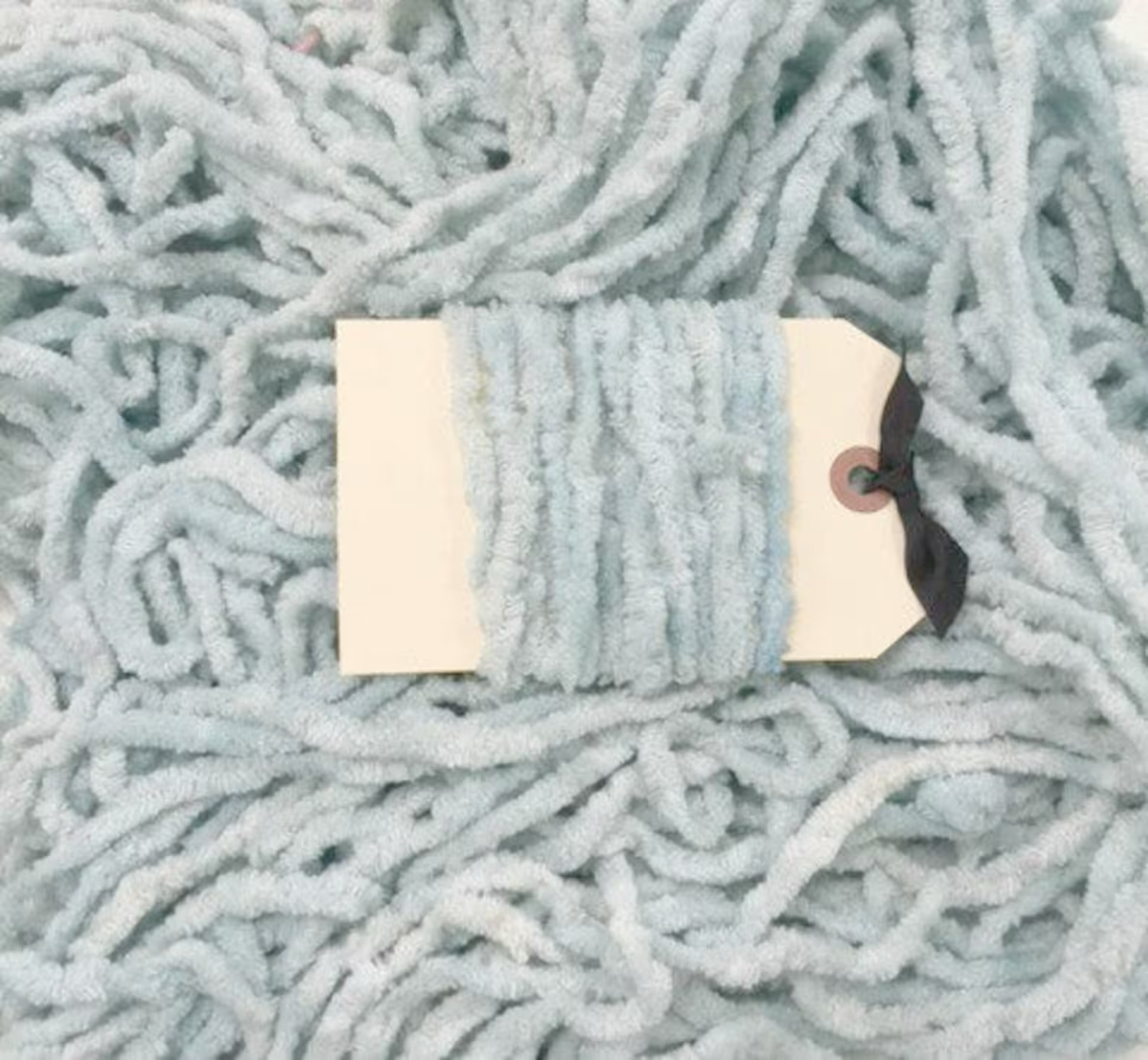 Chenille Trim - Robin Egg Hand-Dyed 100% Cotton  by Lady Dot Creates