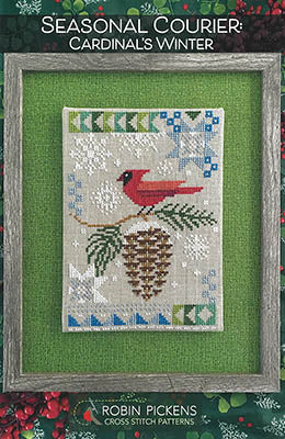 Seasonal Courier: Cardinal&#39;s Winter Cross Stitch by Robin Pickens - Paper Pattern