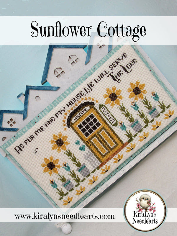 Sunflower Cottage Cross Stitch by KiraLyn's Needlearts - Paper Pattern