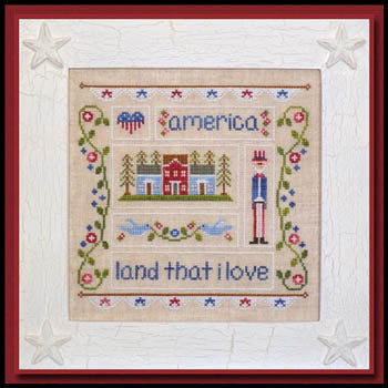 Land That I Love Cross Stitch by Country Cottage Needleworks - PAPER Pattern