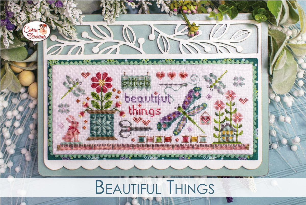 PRE-ORDER - Beautiful Things Cross Stitch by Cherry Blossoms Studio - Paper Pattern