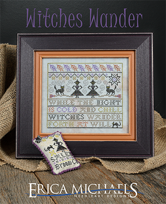 Witches Wander Cross Stitch by Erica Michaels - Paper Pattern