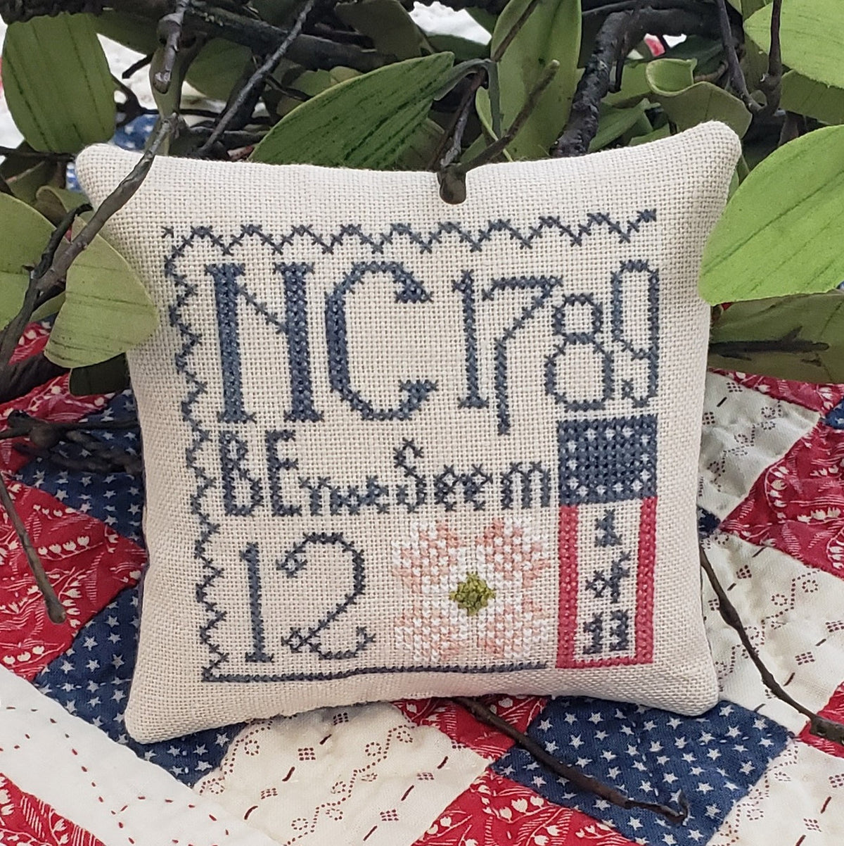 Statehood Splendor Series #24 - North Carolina cross stitch by Thread Milk Designs - Paper Pattern