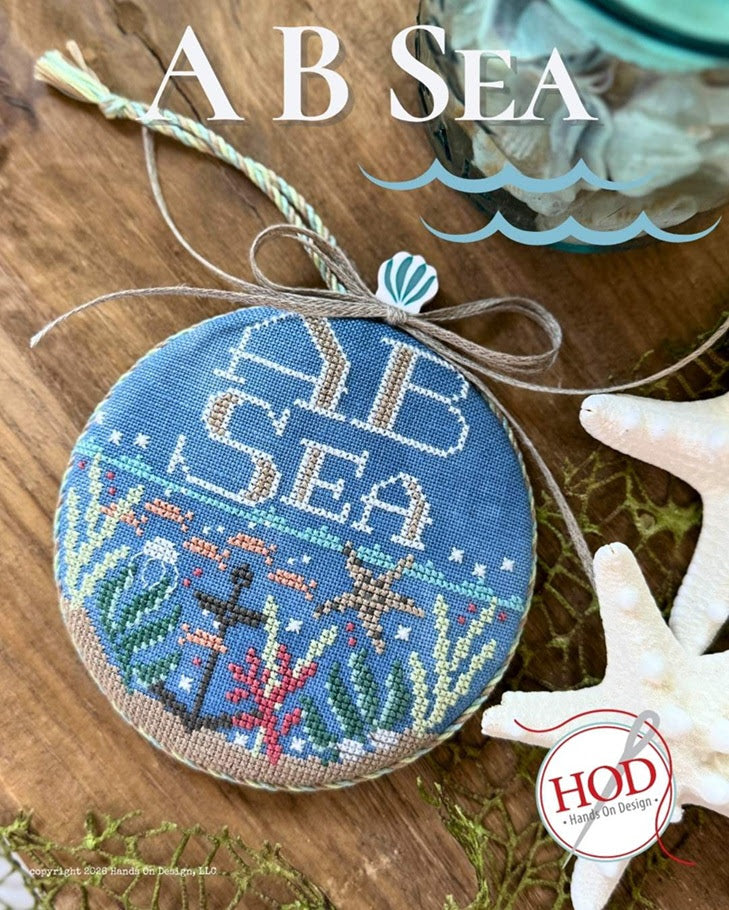 A B Sea Cross Stitch by Hands on Design - Paper Pattern