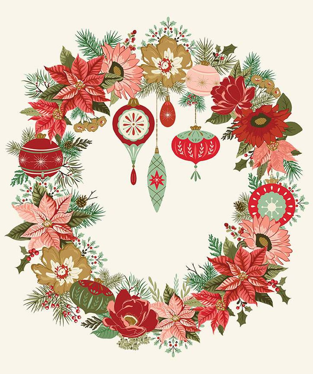 Glisten | PD16229 | Wreath | PANEL