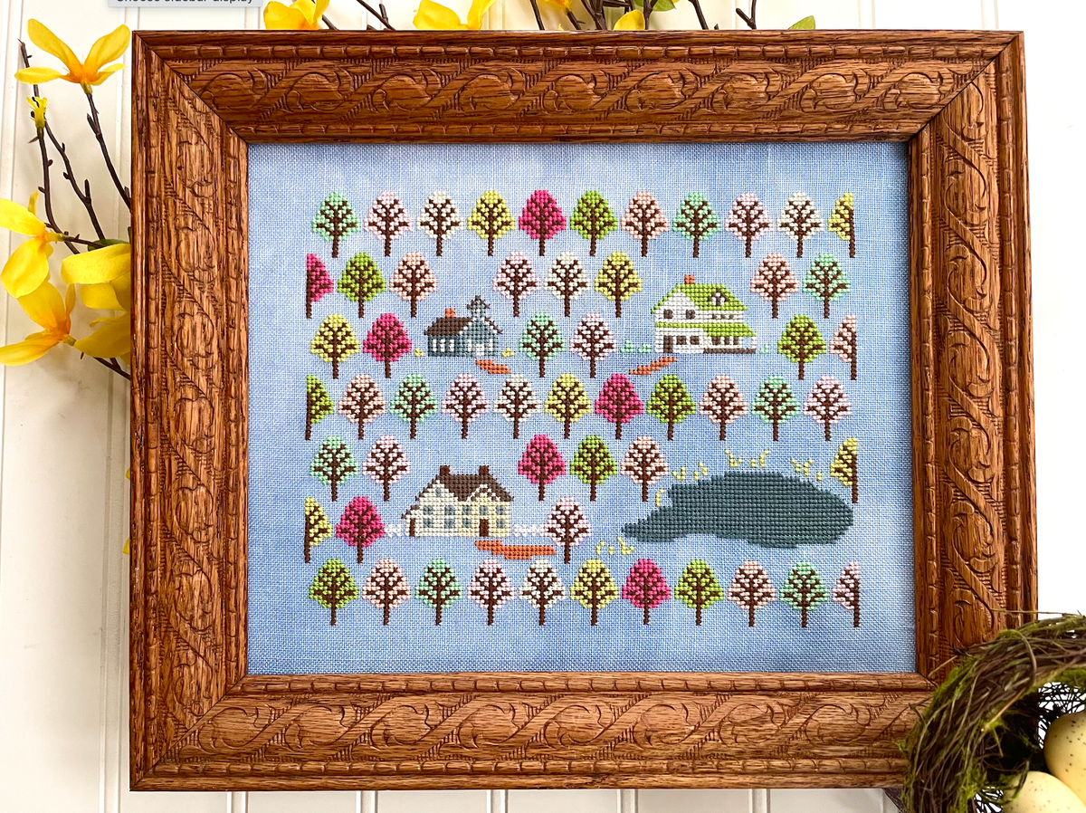 Pre-Order - Anne&#39;s Orchard Cross Stitch by Petal Pusher - Paper Pattern