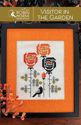 Visitor in the Garden Cross Stitch by Robin Pickens - Paper Pattern