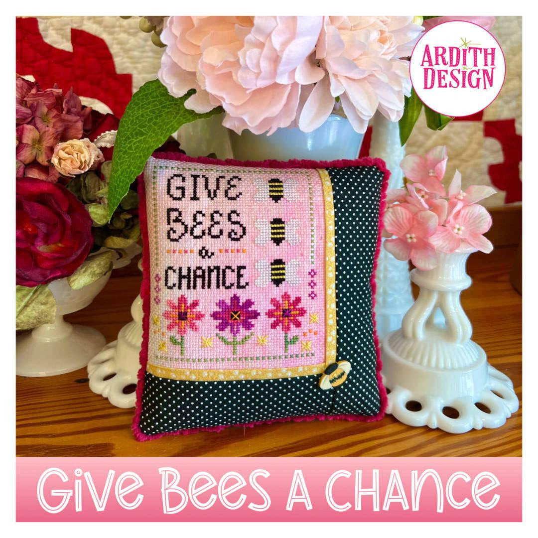 Pre-Order - Give Bees a Chance Cross Stitch by Ardith Design - Paper Pattern